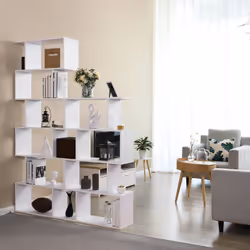 Vasagle LBC61WT living room bookcase
