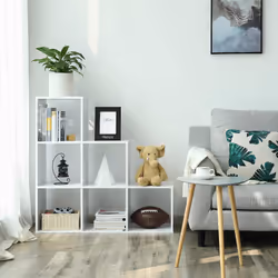 Vasagle LBC63WT living room storage cabinets Shelving unit