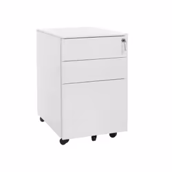 Songmics OFC60WT, 3 drawer(s), White, Steel, Monochromatic, White, 390 mm