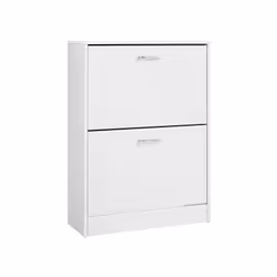 Vasagle LBC02WT, 2 door(s), 4 shelves, White, White, Hinged door, White