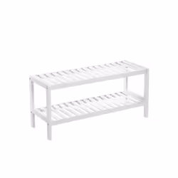 Songmics LBS02WT, Open, White, Bamboo, 1 shelves, 260 mm, 330 mm