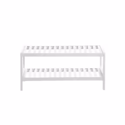 Songmics LBS02WT shoe organizer Open White