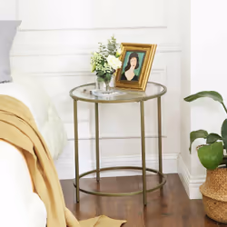 Vasagle LGT20G coffee/side/end table Side/End table Round shape 4 leg(s) - Additional view 2
