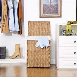 Songmics Handwoven Laundry Basket