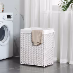 Songmics LCB51WT laundry basket Rectangular White