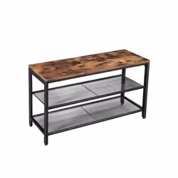 Vasagle Shoe Bench with 2 Mesh Shelves - Additional view 5