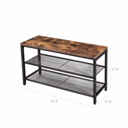 Vasagle Shoe Bench with 2 Mesh Shelves - Additional view 6