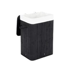 Songmics LCB10B laundry basket 72 L Rectangular Bamboo Black
