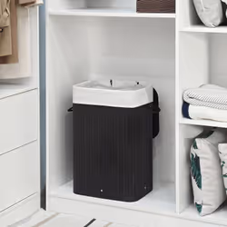 Songmics LCB10B laundry basket 72 L Rectangular Bamboo Black