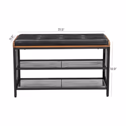 Vasagle Padded Shoe Bench