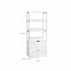 Vasagle BBC67WT bathroom storage cabinet White - Additional view 7