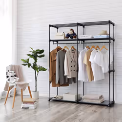 Songmics 2 Hanging Rods Wardrobe - Additional view 4