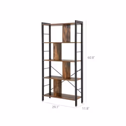 Vasagle 4-Tier Industrial Bookshelf - Additional view 6