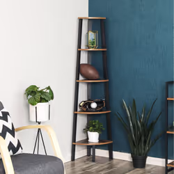 Vasagle LLS35X shelve Corner shelf Freestanding Particle board, Steel Brown - Additional view 2