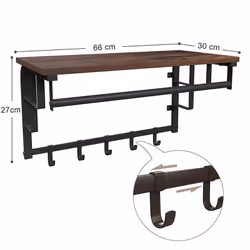 Vasagle Wall Mounted Coat Rack - Additional view 5