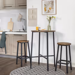 Vasagle Round Bar Stool Set