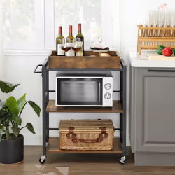 Vasagle Bar Trolley With Tray - Additional view 3