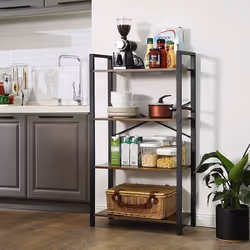 Vasagle Living Room Standing 4-Tier Bookcase
