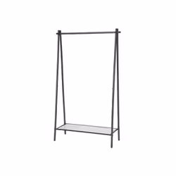 Songmics Single Rod Garment Rack, Indoor, Steel, Black, Matte, 40 kg, Adults