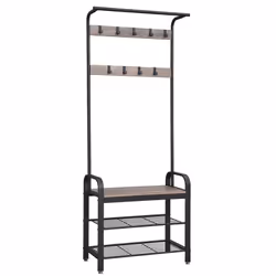 Vasagle Coat Rack With Shoe Storage