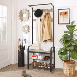 Vasagle Coat Rack With Shoe Storage