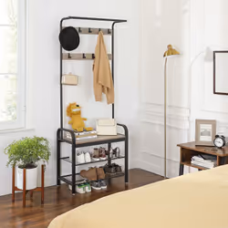 Vasagle Coat Rack With Shoe Storage - Additional view 4