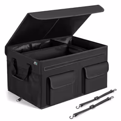 MIU COLOR Car Trunk Organizer with Lid Foldable Car Storage Organizer