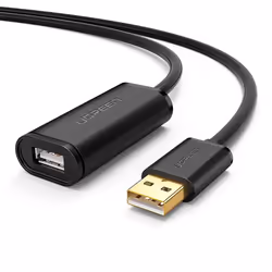 Ugreen 10321, 10 m, USB A, USB A, USB 2.0, Black