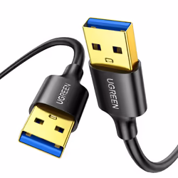 USB to USB Cable, USB 3.0 A to USB A Data Transfer Cable 5Gbps SuperSpeed Male to Male Gold Plated Lead for Game Consoles, Ex ...