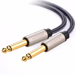 Ugreen 10636, 6.35mm, Male, 6.35mm, Male, 1 m, Black