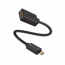 Ugreen 20134, 0.1 m, HDMI Type D (Micro), HDMI Type A (Standard), Black
