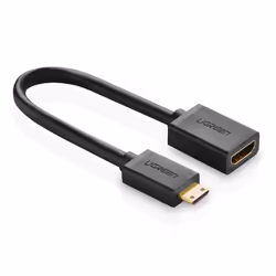 Ugreen 20137, Mini-HDMI, HDMI, Black, Gold