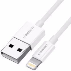 Ugreen cable USB 2.0 A lightning 2m, 5V/2.4A iPhone 7 / 7plus / 6S/ 6 / 6 Plus, iPhone 5s/5c/5, iPad Mini/Mini 2, iPad, 1 m, ...