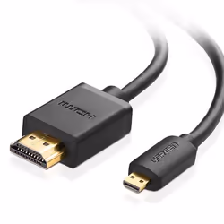 Ugreen 30104, 3 m, HDMI Type D (Micro), HDMI Type A (Standard), 3D, Black