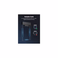 2.5 Inch Hard Drive Enclosure, External USB 3.0 Hard Disk Case SATA HDD Caddy, 5Gbps UASP Supported, Compatible with WD EVO Seagate Toshiba Crucial