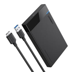 Ugreen 30848 storage drive enclosure HDD/SSD enclosure Black 2.5"