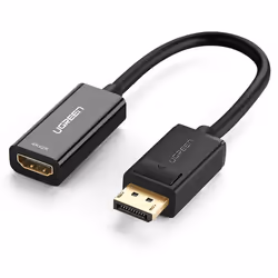 Ugreen 40362, 0.25 m, DisplayPort, HDMI, Male, Female, Gold