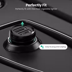 Ugreen 50875 mobile device charger MP4, Mobile computer Black Cigar lighter Auto