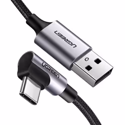 Ugreen 50940, 5 m, USB A, USB C, USB 2.0, 0.48 Gbit/s, Black, Silver