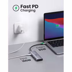 Ugreen 6-in-1 USB-C Hub USB Type-C Silver - Additional view 7