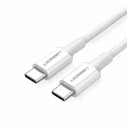 Ugreen 60551, 1 m, USB C, USB C, USB 2.0, 480 Gbit/s, White