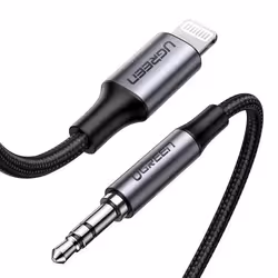 Ugreen 70509, Silver, 3.5mm, Lightning, 1 m, Male, Male