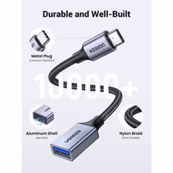 USB C to USB Adaptor Aluminum USB C Adapter OTG Cable Type C Male to USB 3.2 Female 10Gbps Transfer, Compatible with MacBook/iPad Air/Pro 2022 Galaxy - Additional view 5
