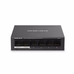 Mercusys 6-Port 10/100Mbps Desktop Switch with 4-Port PoE+, Managed, Fast Ethernet (10/100), Power over Ethernet (PoE), Wall ...