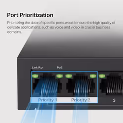 Mercusys 10-Port 10/100Mbps Desktop Switch with 8-Port PoE+ - Additional view 8