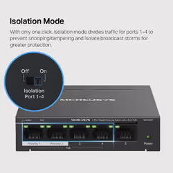 Mercusys 5-Port Gigabit Desktop Switch with 4-Port PoE+ - Additional view 7