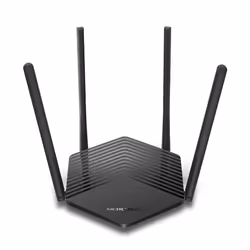 Mercusys AX1800 Dual-Band WiFi 6 Router, Wi-Fi 6 (802.11ax), Dual-band (2.4 GHz / 5 GHz), Ethernet LAN, Black, Tabletop route ...