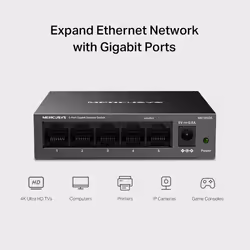 Mercusys 5-Port Gigabit Desktop Switch - Additional view 5