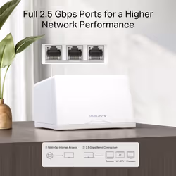 TP-Link HALO H47BE Tri-band (2.4 GHz / 5 GHz / 5 GHz) Wi-Fi 7 (802.11be) White 3 - Additional view 5