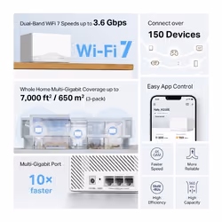 Mercusys BE9300 Whole Home Mesh Wi-Fi 7 System - Additional view 3
